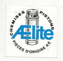 Autocollant , AUTOMOBILE , Pistons , Chemises ,piéces D'origine AElite - Autocollants