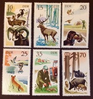 East Germany 1977 Hunting Birds Animals MNH - Other & Unclassified