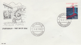 Enveloppe  FDC  1er  Jour   ISLANDE   EUROPA    1983 - 1983