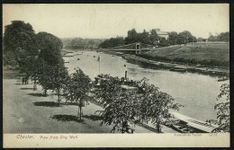 RB 1187 -  Early Postcard - View From City Wall Chester - Cheshire - Chester