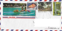 1992  1996 Polynésie Française N° 404 500 503 Obl. Hélicoptère , Poisson , Forêt De Cocotiers - Used Stamps