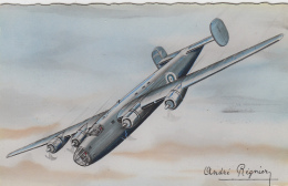Aviation - Guerre - Dessin André Régnier - Avion De Bombardement Libérator - Editions Erpé - 1946-....: Modern Era