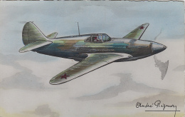 Aviation - Guerre - Dessin André Régnier - Avion De Chasse Lagg-3 - Editions Erpé - 1946-....: Ere Moderne