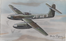 Aviation - Guerre - Dessin André Régnier - Avion De Chasse Westland Whirlwind - Editions Erpé - 1946-....: Modern Era