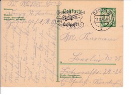 Danzig Ganzsache P42 17.11.1935 Stempel Benutzt Die Luftpost - Postal  Stationery