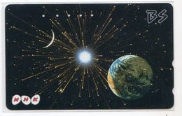 JAPON TELECARTE ESPACE PLANETE ECLIPSE - Astronomia