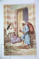 Old Illustrated Postcard Asia - F. Pelberg - Water Sellers - Printed In Germany - Perlberg, F.