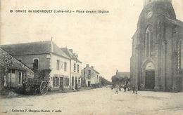 - Loire Atlantique -ref-B855- Grace De Guenrouet - Place Devant L Eglise - Hotel Gourcampre - Potrel Debitant - - Guenrouet