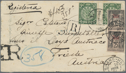 Br China: 1898, Coiling Dragon 10 C., A Horizontal Interleaving-paper Pair Tied By Bisected Bilingual " - Autres & Non Classés