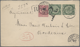 Br China: 1898, Coiling Dragon 10 C., A Vertical Pair Tied By Bisected Bilingual "SHANGHAI 3 MAY 00" Re - Andere & Zonder Classificatie