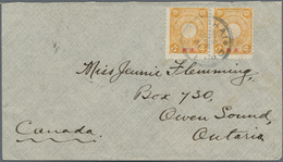 Br China: 1900. Envelope Addressed To Canada Bearing Chinese Imperial Post SG 113, 10c Green Tied By Pe - Sonstige & Ohne Zuordnung