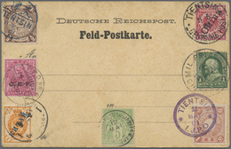 Br China: 1901, 7-country Franking From "TIENTSIN 11 MAY 01" On Unadressed Card Form. - Sonstige & Ohne Zuordnung