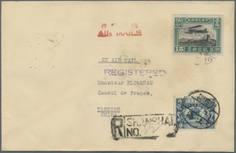 Br/ China: 1920, Registered First Airmail From SHNGHAI To NANKING Franked With 15 Cent Airmail With Nati - Andere & Zonder Classificatie