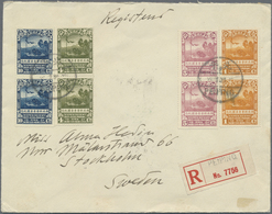 Br China: 1932, Northwest Expedition Set In Vertical Pairs Plus 25c Uprate On Reverse Canc. „PEIPING 18 - Other & Unclassified