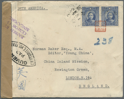 Br China: 1940. Air Mail Envelope Written From 'The China Inland Mission, Langchun, Szechuan, China' Ad - Sonstige & Ohne Zuordnung