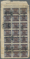 Br China: 1948, $300 In Red On $500 Revenue (69, Margin Panes Of 21 X2, 15 And 12) Tied "Honan Kiangchu - Other & Unclassified