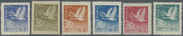 (*) China: 1949, Wild Geese 10 C. (unissued), 16 C. Imperforated (unissed) And $1/$10, Unused No Gum As - Autres & Non Classés