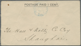 GA China - Lokalausgaben / Local Post: 1893 (Feb.) Chinese Local Posts: Shanghai, "Postage Paid 1 Cent" - Autres & Non Classés