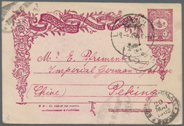 GA China - Besonderheiten: Incoming Mail, 1902, Turkey/Osman Epire, 20 Pia Canc. "PERA"  Via "COS. GALA - Andere & Zonder Classificatie