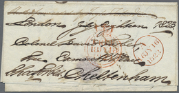 Br Indien - Vorphilatelie: 1823 (4 Jan.) Entire Letter From Calcutta To "Lt. Colonel David Forbes/Care - ...-1852 Prephilately