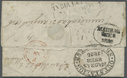 Br Indien - Vorphilatelie: 1826. Pre-stamp Envelope Written From Hyderabad Dated 'August 31 1826' Addre - ...-1852 Vorphilatelie