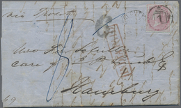 Br Indien: 1861 Forwarded Letter From Calcutta To Ferdinand Schiller In HAMBURG, Germany Via Trieste, " - Sonstige & Ohne Zuordnung