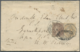 Br Indien: 1863 Cover To Goruckpore, India Forwarded From Cape Of Good Hope To Madras By M/s Wander Gra - Sonstige & Ohne Zuordnung