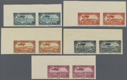 */** Syrien: 1931/1933, Airmails, 0.50pi. To 100pi., Complete Set Of Eleven Values, IMPERFORATE Marginal - Syrien