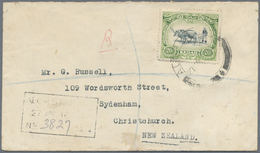 Br Malaiische Staaten - Kedah: 1918, 20 C Black/green, Single Franking On Registered Cover From ALOR ST - Kedah