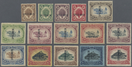 Malaiische Staaten - Kedah: 1921-32 Complete Set Of 15 Ovpt. "SPECIMEN" In Black, Several Stamps Wit - Kedah