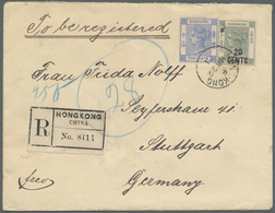 Br Hongkong: 1891/1900, QV 20 C./10 C. And 10 C. Ultra Tied "HONG KONG F MR 22 01" To Registered Cover - Other & Unclassified
