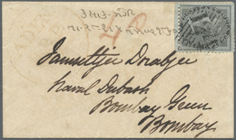 Br Indien - Used Abroad: ADEN 1855-60 Ca.: Small Cover Sent From Aden To Bombay Franked By India 1855 4 - Other & Unclassified