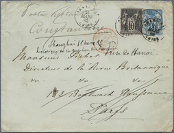 GA China - Fremde Postanstalten / Foreign Offices: France, 1882, Forerunners, Type Sage Envelope 15 C. - Autres & Non Classés