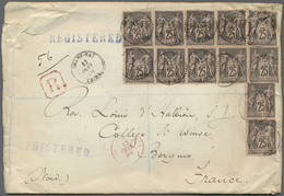Br China - Fremde Postanstalten / Foreign Offices: France, 1884, Forerunners, Type Sage 25 C. (12 Inc. - Other & Unclassified