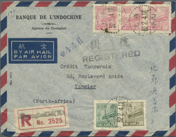 Br China - Volksrepublik: 1950/53, Five Air Mail Covers With Tien An Men Issues Inc. Four Registered To - Other & Unclassified