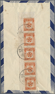 Br China - Volksrepublik - Provinzen: Central China, 1949, $200, A Vertical Left Corner Margin Strip-5 - Other & Unclassified