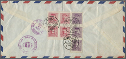 Br China - Volksrepublik - Provinzen: East China, 1949, Mao Portrait $1000 Red (block-4) With $100 Viol - Andere & Zonder Classificatie