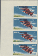** Dubai: 1964, Space Travel 4np. 'Two Spacecraft' With DOUBLE PRINT Of The TWO SPACECRAFT In An Imperf - Dubai