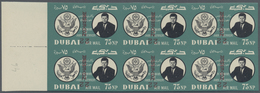** Dubai: 1964, Death Anniversary Of John F. Kennedy 75np. With INVERTED Red Overprint '22 NOVEMBER' In - Dubai