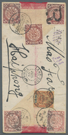 Br Französisch-Indochina: 1902. Registered Imperial Chinese Post 'Red Band' Envelope Addressed To Haiph - Brieven En Documenten