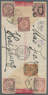 Br Französisch-Indochina: 1902. Registered Imperial Chinese Post 'Red Band' Envelope Addressed To Haiph - Lettres & Documents