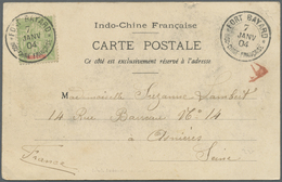 Br Französisch-Indochina: 1904. Picture Post Card Of 'Mandarin And Annamites, Tonkin' Addressed To Fran - Brieven En Documenten