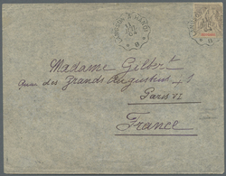 Br Französisch-Indochina: 1904. Envelope Addressed To France Bearing Indo-China SG 25, 15c Grey Tied By - Brieven En Documenten