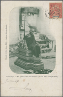Br Französisch-Indochina: 1904. Picture Post Card Of 'Le Grand Chef Des Bonzes, Sang-Kreatk' Addressed - Briefe U. Dokumente