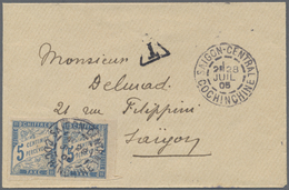 Br Französisch-Indochina: 1905. Envelope Addressed To Saigon Bearing French General Colonies Postage Du - Storia Postale