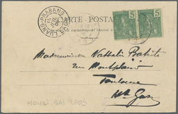 Br Französisch-Indochina: 1908. Picture Post Card Of ‘Vietri, Tonkin' Addressed To France Bearing Frenc - Brieven En Documenten