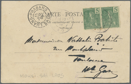 Br Französisch-Indochina: 1908. Picture Post Card Of ‘Vietri, Tonkin' Addressed To France Bearing Frenc - Covers & Documents