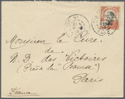 Br Französisch-Indochina: 1915. Envelope Addressed To France Bearing Indo-China SG 55, 10c Scarlet Tied - Brieven En Documenten