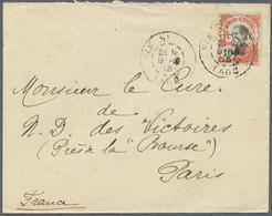 Br Französisch-Indochina: 1915. Envelope Addressed To France Bearing Indo-China SG 55, 10c Scarlet Tied - Covers & Documents