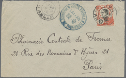 Br Französisch-Indochina: 1916. Envelope Addressed To France Cancelled By 'Poste Rurale/Province De Thu - Brieven En Documenten